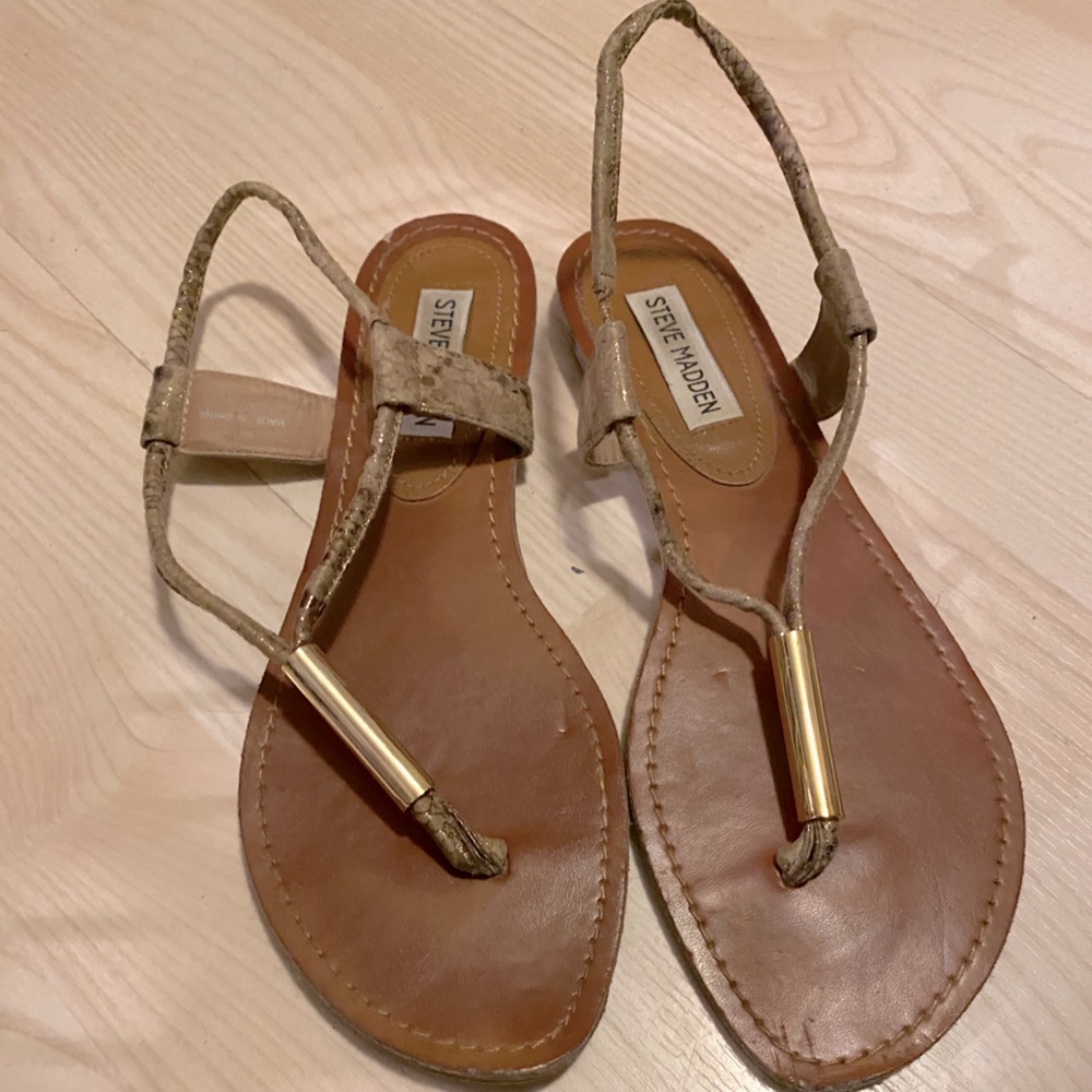 Steve Madden Snake Print Sandals